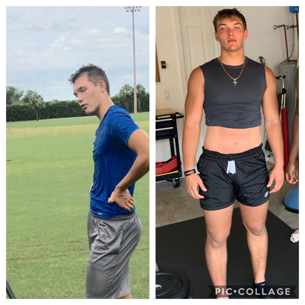 RJ S. Gained 30 Pounds of Muscle For Football